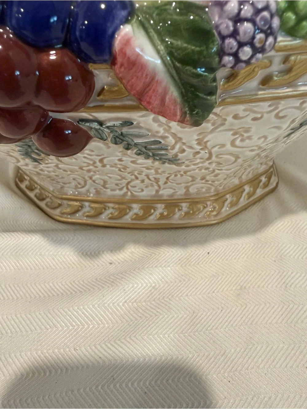 Fitz & Floyd Venezia Autumn Bounty Pheasant Tureen w/Ladle & Lid